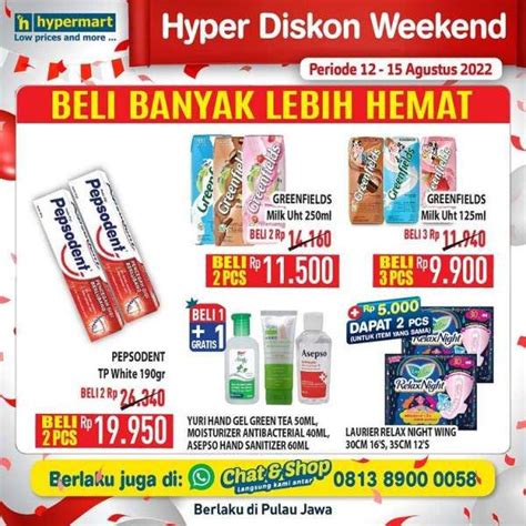 Promo Jsm Hypermart Agustus Harga Hemat Di Hyper Diskon Weekend