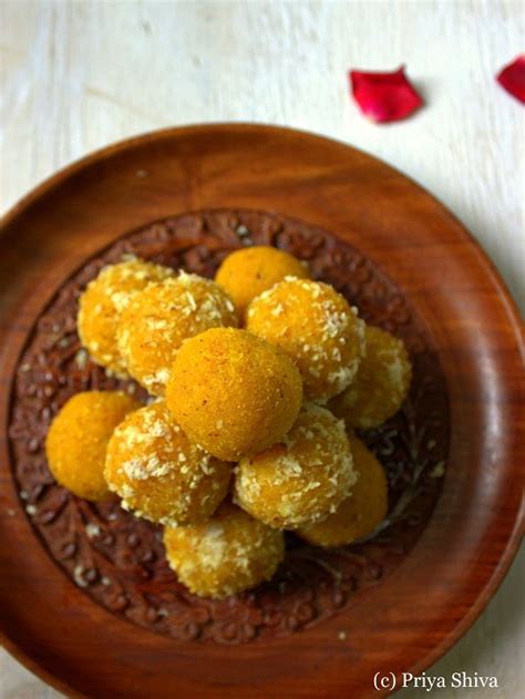 Mango Coconut Ladoo Recipe Priya Kitchenette Recipe Coconut Ladoo