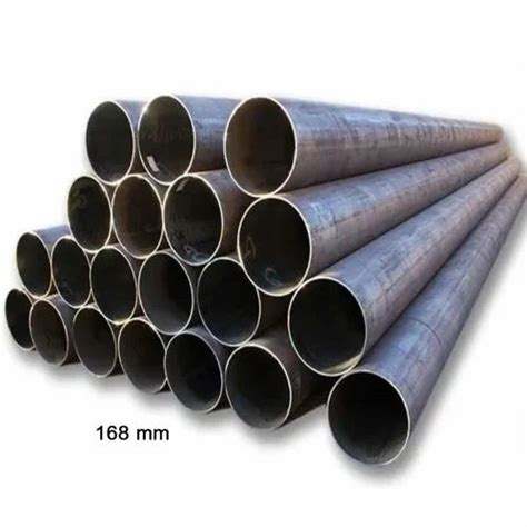 Polished 168 Mm Mild Steel Round Pipe Size 8 Inch Material Grade