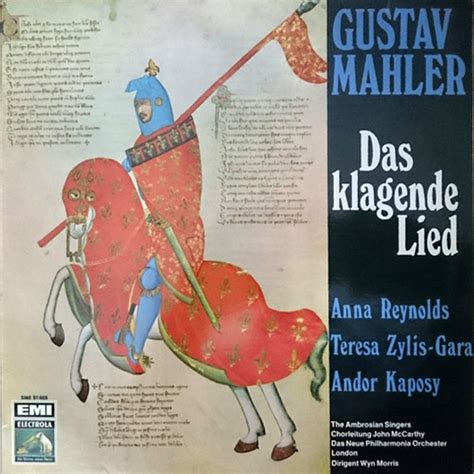 Mahler Das Klagende Lied Reynold Zylis Gara Kaposy Cond Morris