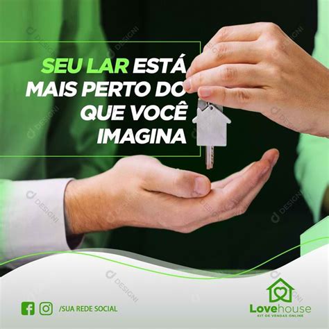 Imobiliária imóveis Social Media PSD Editável Imobiliaria Corretor