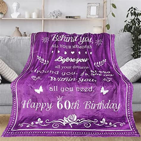 60th Birthday T For Women Blanket 50 X60 T For 60 Year Old Women 60th Birthday T