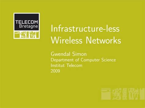 Infrastructureless Wireless Networks Ppt