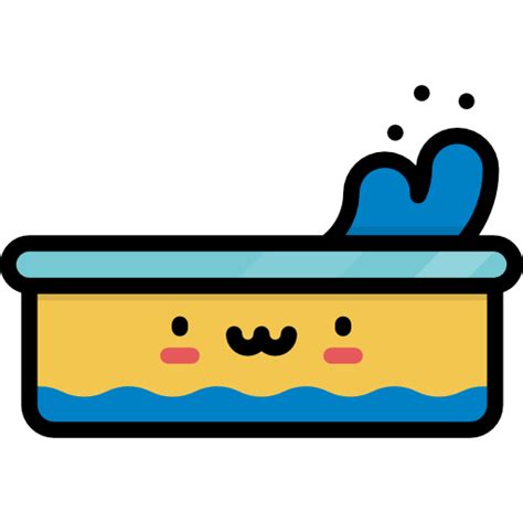 Pool Kawaii Lineal Color Icon