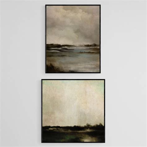 Galerie Wand Abstrakt Landschaft Druckbare Kunst Set Von Instant