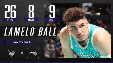 Lamelo Ball With Monster Near Triple Double Vs Magic 💪 Youtube