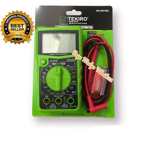 Jual Tekiro Digital Multimeter Compact Multitester Digital Shopee