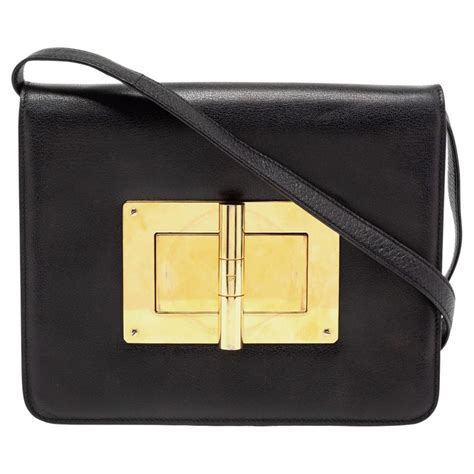 Tom Ford Black Leather Large Natalia Handbag For Sale At 1stdibs