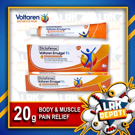 Voltaren Emulgel Diclofenac 20g For Back Pain Muscle Pain And Joint