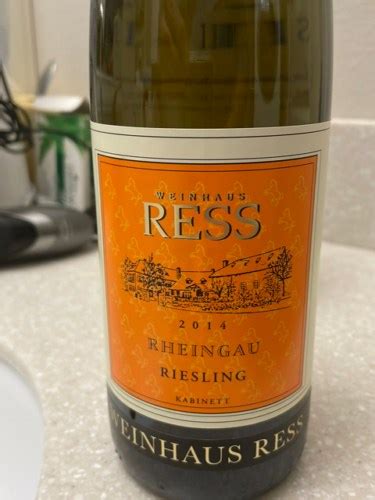 Weinhaus Ress Riesling Kabinett Vivino Brasil