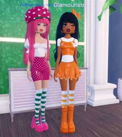 Dti Strawberry Shortcake And Orange Blossom 🩷🧡 Theme Cosplay In