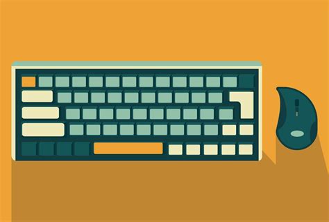 Keyboard and mouse 17764135 Vector Art at Vecteezy