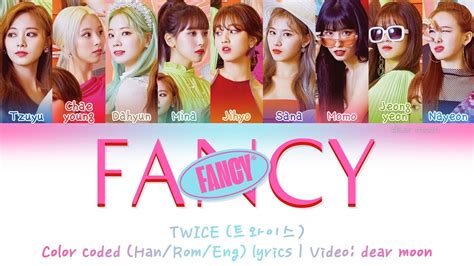 Twice 트와이스 Fancy Color Coded Han Rom Eng Lyrics Youtube