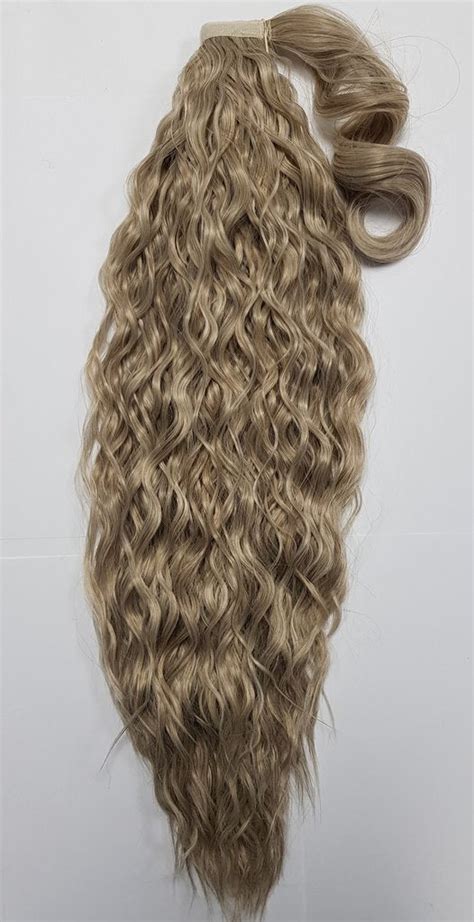 Biscuit Blonde Spiral Curl Ponytail 28inch Hairspraybuyonline