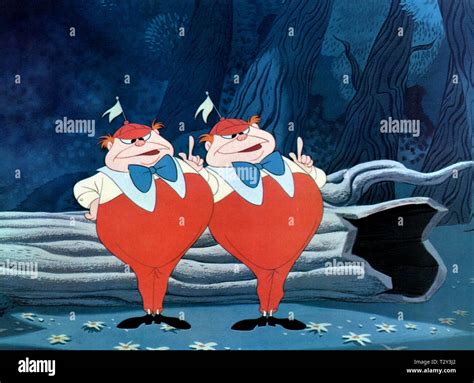 Tweedledum Tweedledee Alice In Wonderland 1951 Stock Photo Alamy