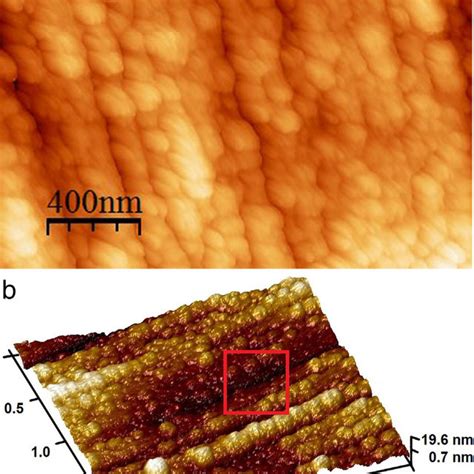 Afm Surface Images Of The Tio Film Grown At C A Topography