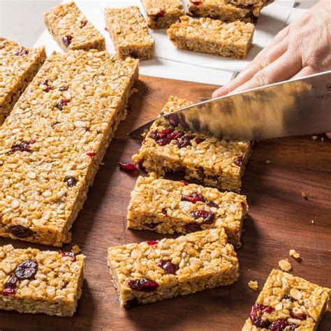 Chewy Granola Bars With Walnuts And Cranberries Chewy Granola Bars