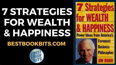 7 Strategies For Wealth And Happiness Jim Rohn Book Summary Youtube