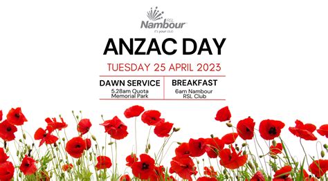 Nambour RSL Club ANZAC DAY 2023 Dawn Service Breakfast Tickets Nambour