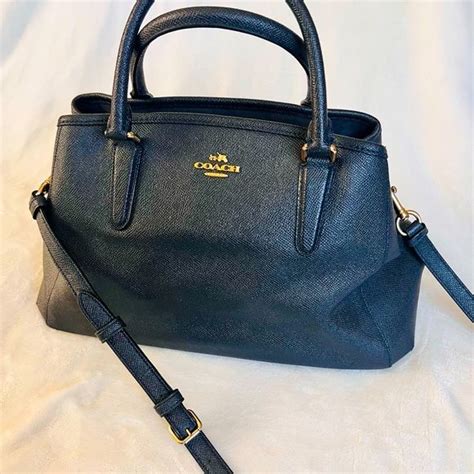 A Navy Blue Coach Shoulder Purse