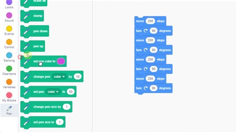 Making Of Square Tutorial Scratch Youtube