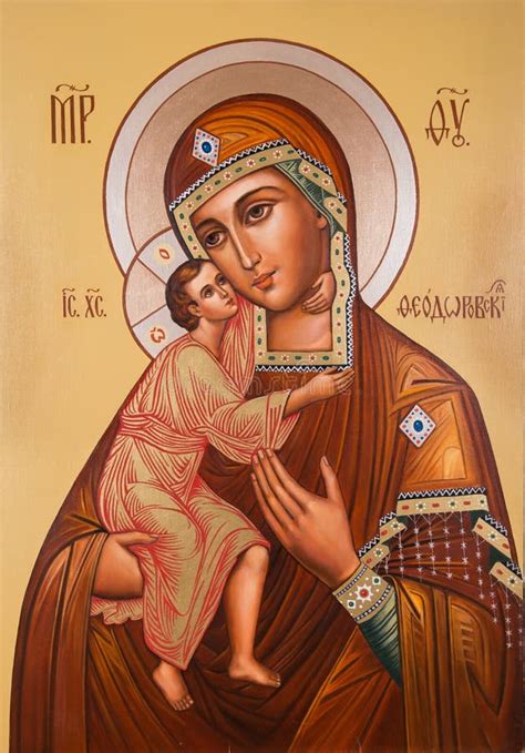 Orthodox Icon Of The Mother Of God Editorial Photo Illustration Of