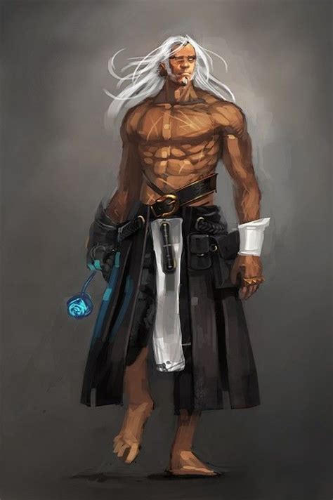 Monk Human Male Old Fantasy Character Art Rpg Character Fantasy