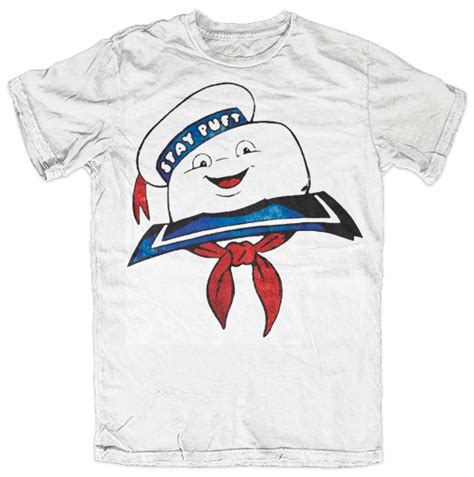 Ghostbusters Marshmallow N2 Corvo T Shirts E Merch Old School