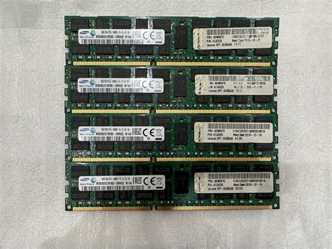 【目立った傷や汚れなし】【samsung】 Ddr3 1866mhz Pc3 14900r 16gb×4枚 合計64gb Ecc