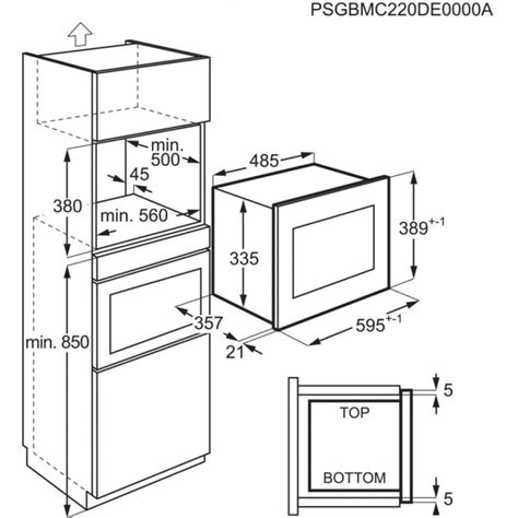 Forno Microonde Con Grill Da Incasso Cm Altezza Cm Litri