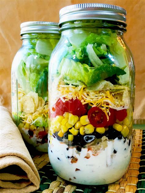 Southwest Salad In A Jar Jar Salad Recipe Jimmy S