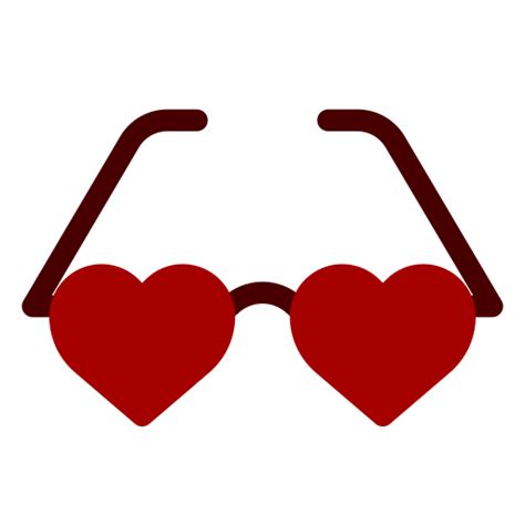 Icono de Gafas de corazón Generic Flat