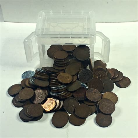 Large Lot Of Wheat Memorial Indian Head Early Date And Steel Cents