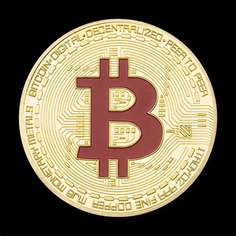 Биткоин 1 шт. креативный сувенир позолоченная памятная монета ...