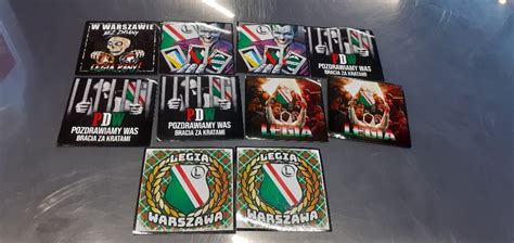 Vlepki Legia Warszawa Kolekcja Zestaw Garwolin Kup Teraz Na Allegro