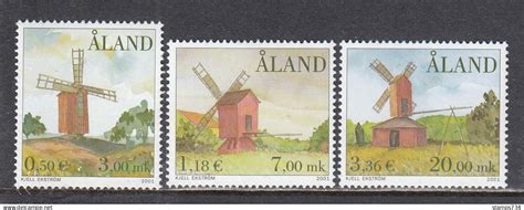 Ålandinseln Aland 2001 Windmills Mi Nr 192 94 MNH