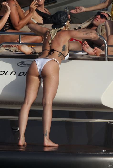 RITA ORA In Bikini On A Yacht In Ibiza HawtCelebs