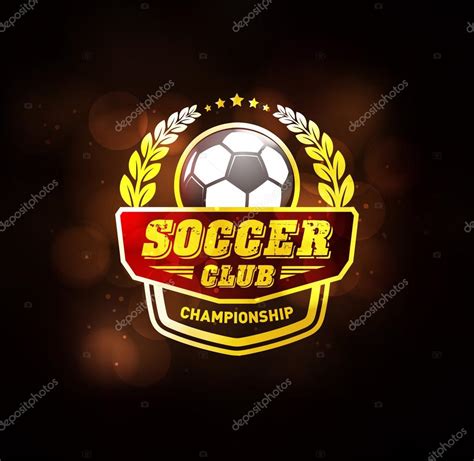 Campeón De Fútbol Ganador Emblema De Oro Vector Gráfico Vectorial