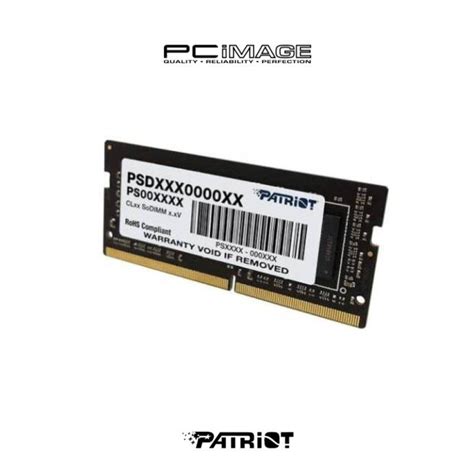 Patriot Psd G S Gb Mhz Ddr Cl V Sodimm