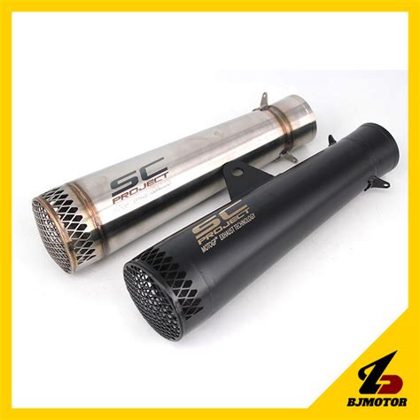 Universal 51mm GP Muffler Straight Motorcycle Modified SC Superbike