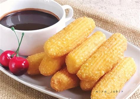 Resep Churros Saus Coklat Oleh Mira Jabir Cookpad