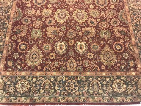 10 X 146 Indian Agra Oriental Rug Full Pile Hand Made 100 Wool