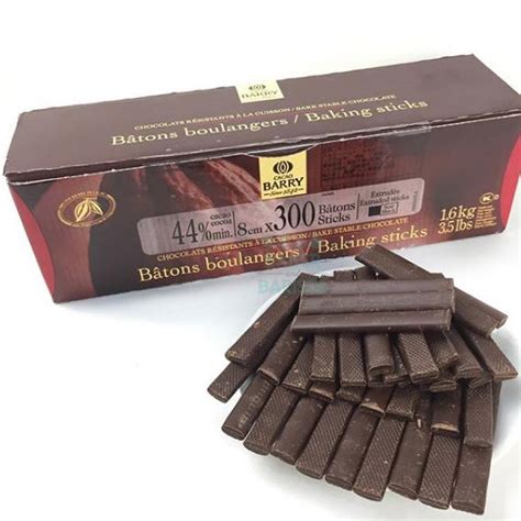 Jual Cacao Barry Callebaut Baking Sticks Box 16kg 44 Chocolate Baton