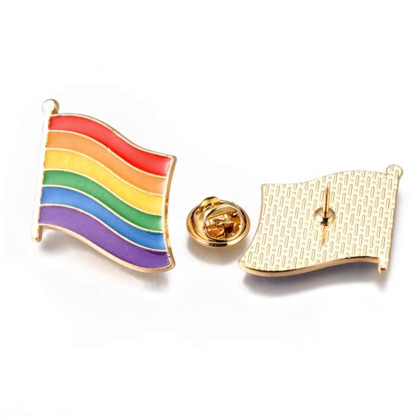 Rainbow Flag Enamel Pin Eternal Vines