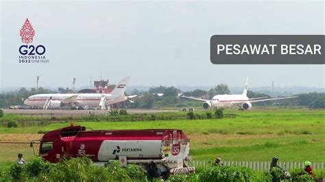 Kesibukan Bandara Adi Soemarmo Dalam Rangka G Di Bali Banyak Pesawat