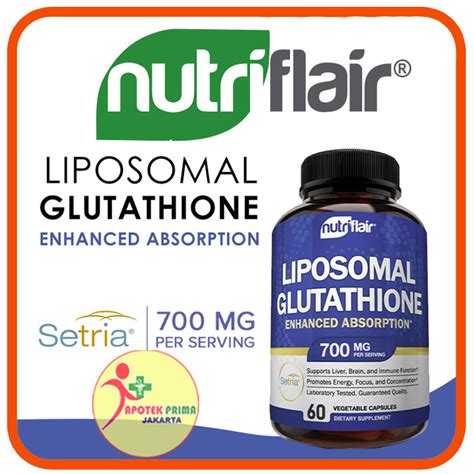 Jual Nutriflair Liposomal Glutathione Supplement Setria Mg