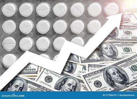 Rise In The Price Of Medicines Concept Of Increasing Drug Prices