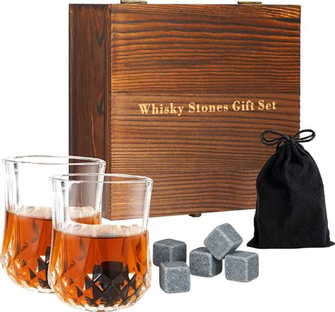 Whiskey Stones T Set Whisky Accessories 8 Chilling Rocks With 2