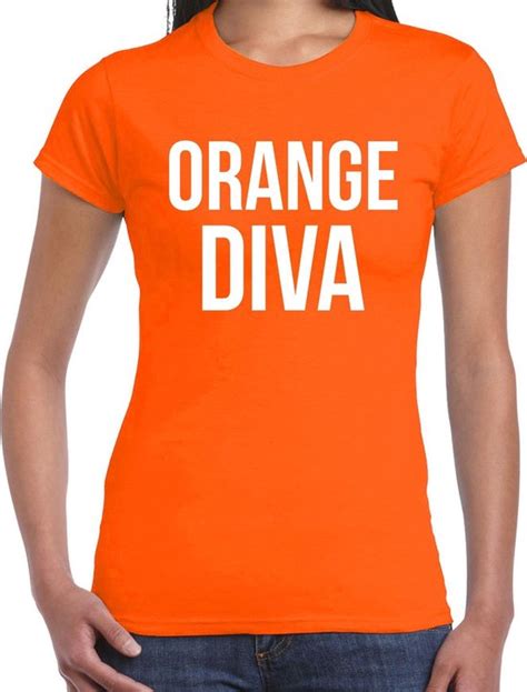 Koningsdag T Shirt Orange Diva Oranje Dames Kingsday Outfit