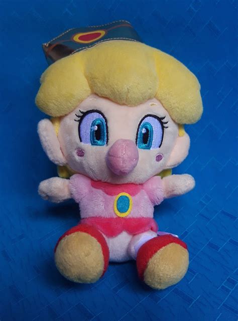 Baby Super Mario Princess Peach Nintendo SANEI Plush Stuffed Doll Soft ...